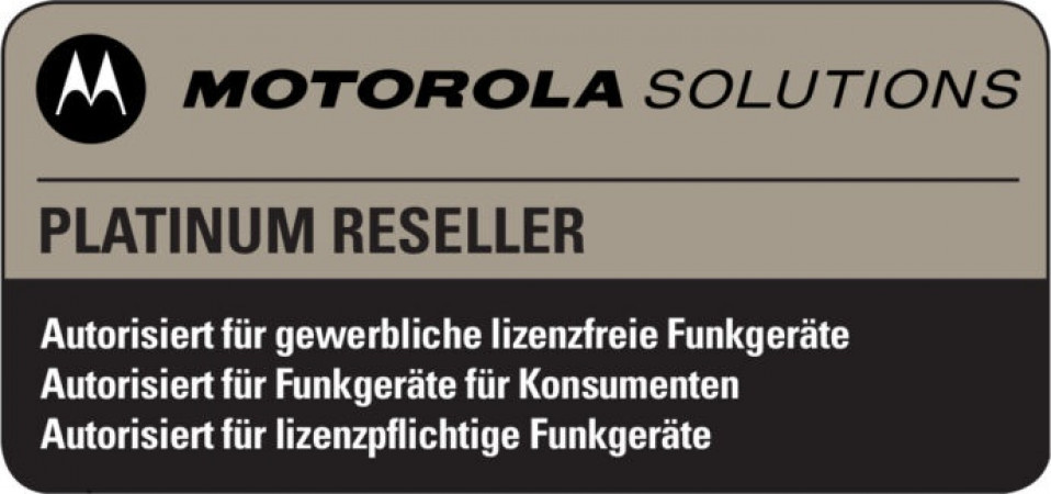 Motorola Solutions Platinium Reseller Plakette
